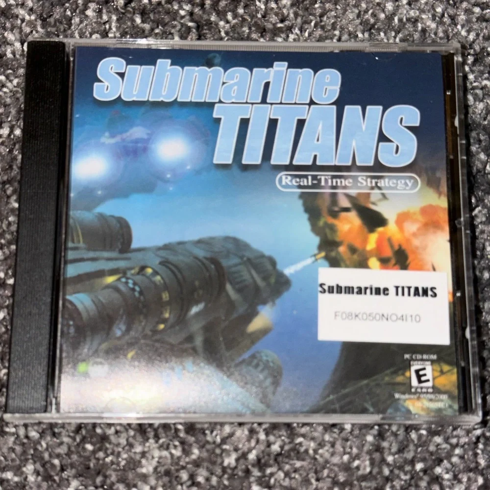 Submarine Titans PC Video Game 2000 Rated E For Everyone Used Pre Owned Vintage.